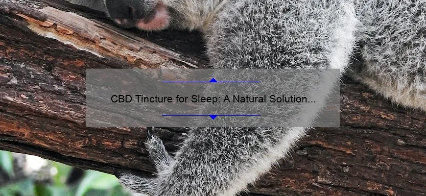 Tintura CBD para dormir: Solução natural para noites calmas