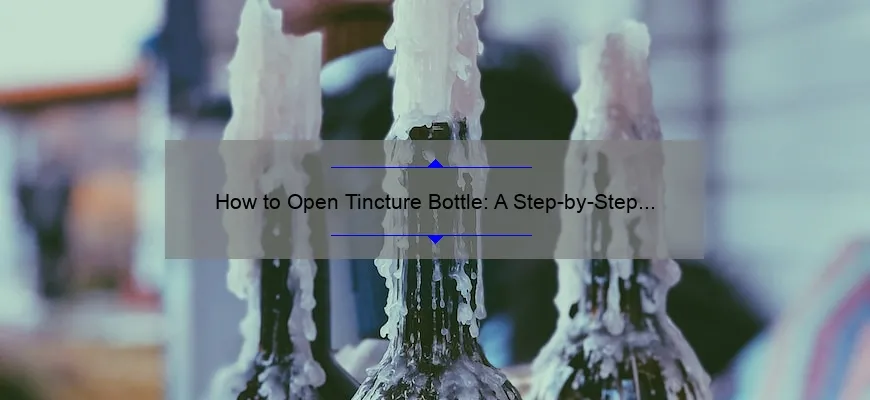 Como abrir uma garrafa com tintura: etap a-b y-tap Guide