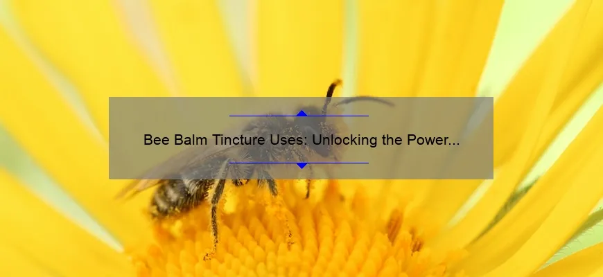 Aplicação de tintura de bálsamo de abelha: divulgamos a força deste produto à base de plantas