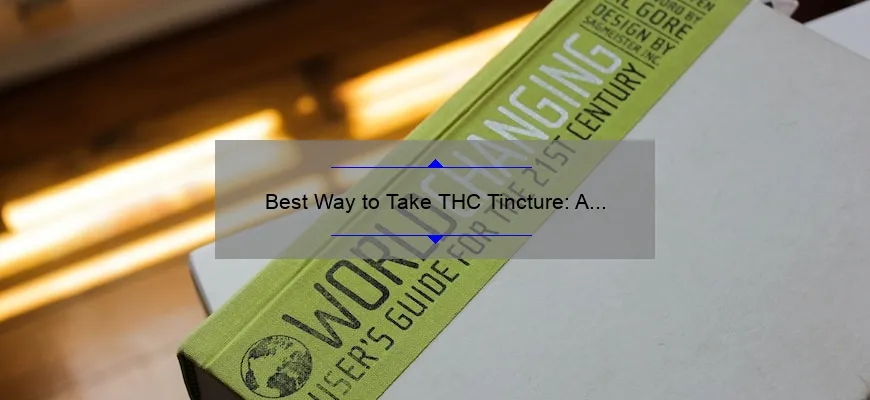 A melhor maneira de consumir tintura de THC: um guia completo
