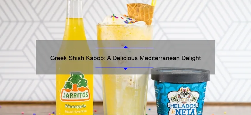 Grego Shish-Kabob: delicioso tratamento do Mediterrâneo