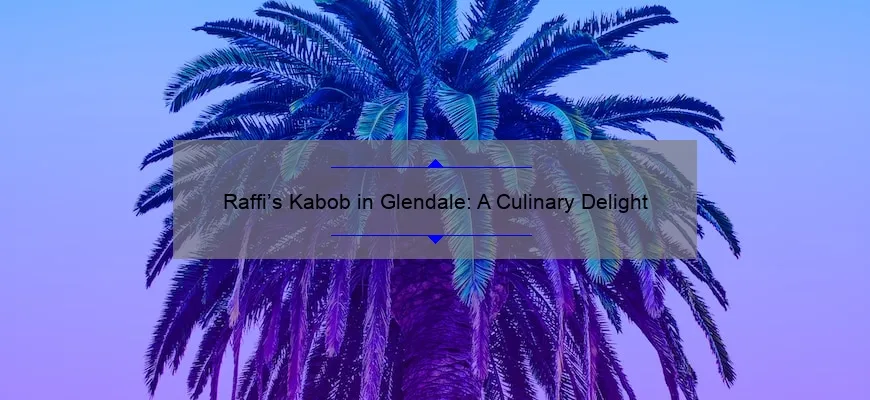 Kabob de Raffi em Glendeil: prazer culinário
