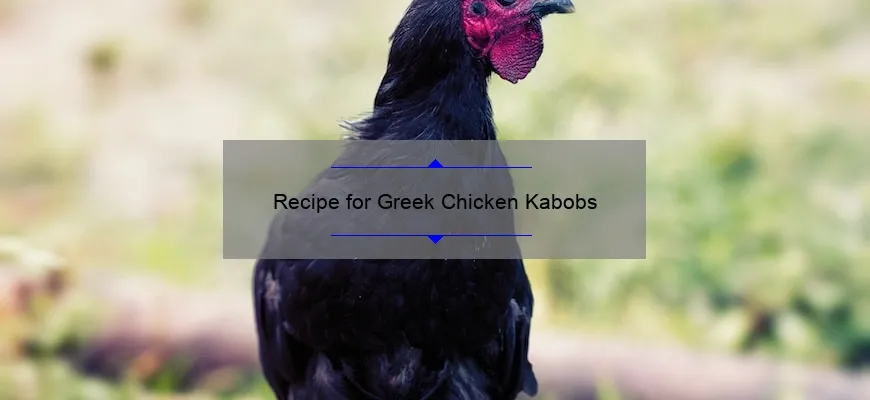 Receita para cabobs de frango gregos
