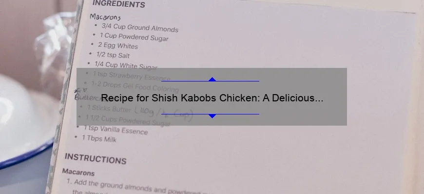 Receita de frango Shish-Kabobs: Delicious Grill Dish