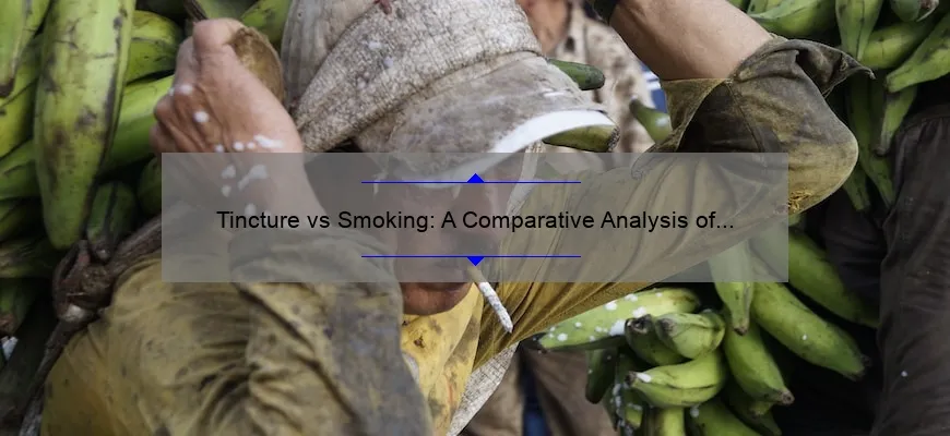 Tintura contra o tabagismo: análise comparativa dos métodos de uso